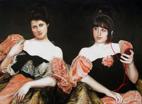 Laara Castells, 'Marina and a Portrait of a Lady, (after Julius Leblanc Stewart)'. 2013