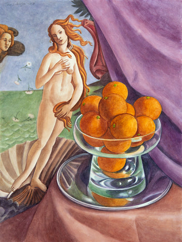 Tim Schiffer, Botticelli Venus with Oranges, 2023