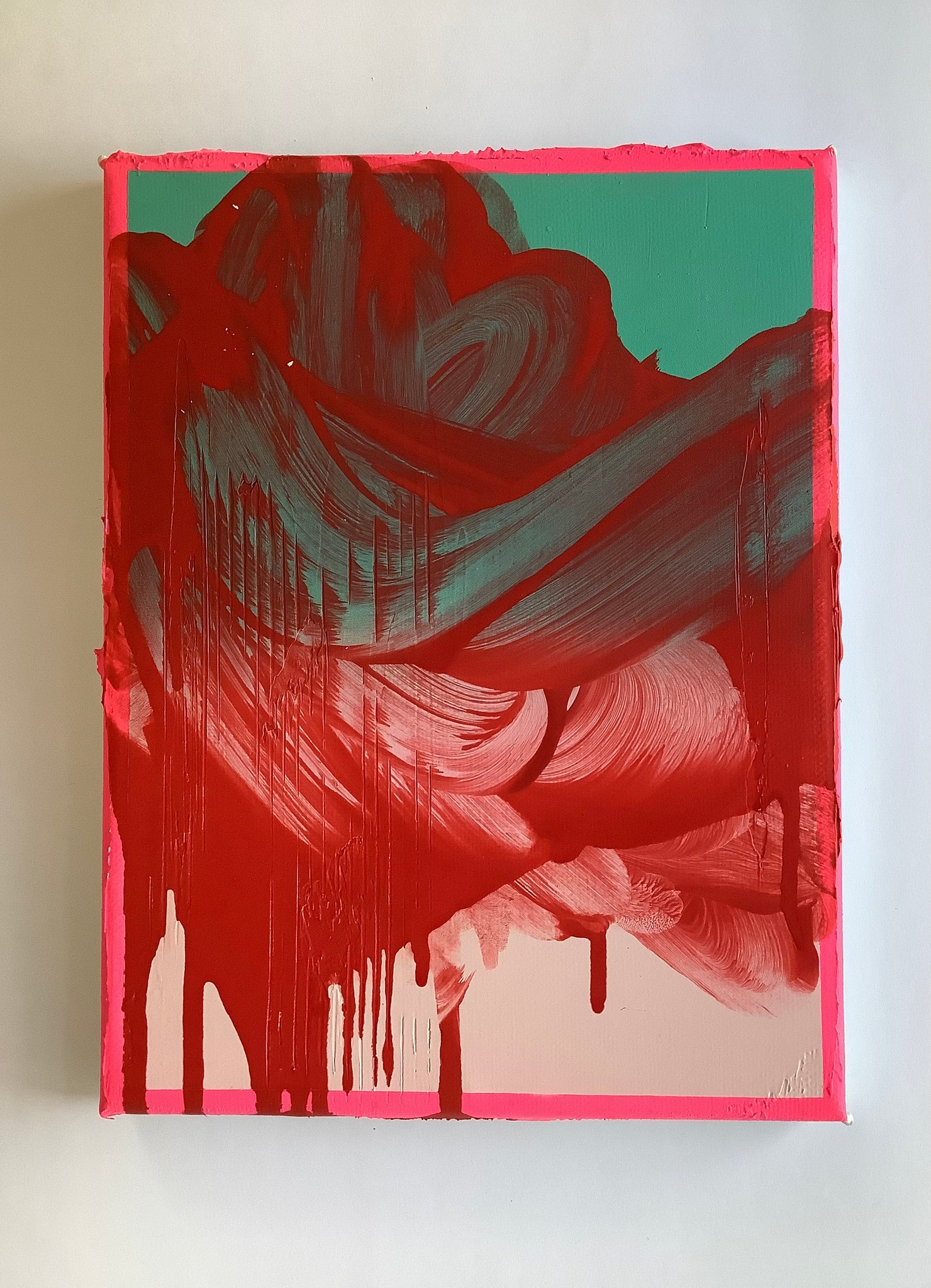 Kim Wan, ‘Neon pink, Malachite, White, Cadmium Red Light’, 2024