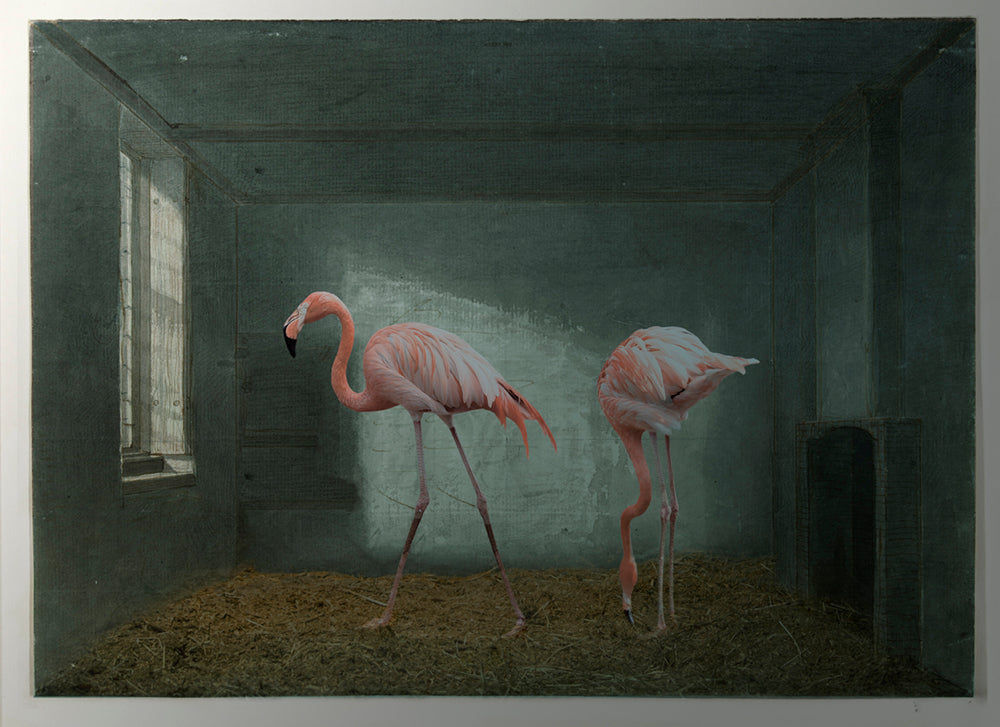 Ann George, 'Flamingeaux Hilton', 2022