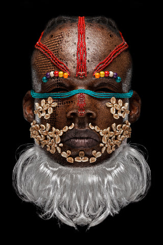 Teddy Mitchener, 'Disappearing Africa Bwoom Mask', 2020