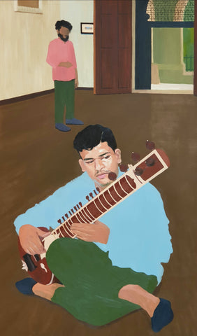 Omkar Mankame, 'Musing with Sitar', 2018
