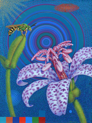 Scott McIntire, 'Toad Lily and Green Metallic Bee', 2013